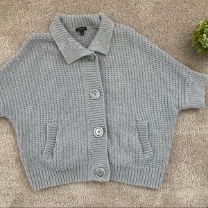 Talbots cotton knit short sleeve jacket/cardigan, Small